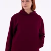 Contamination-free one size hoodie in color cherry