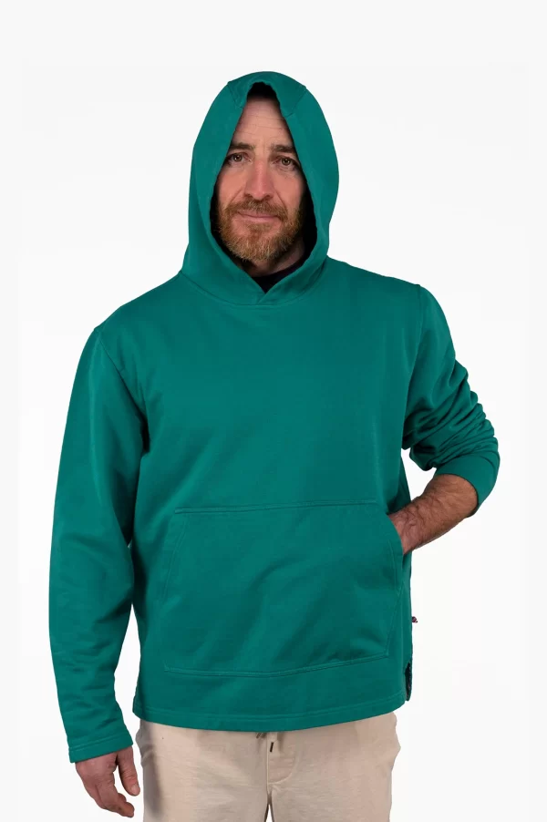 Hoodie in cotone contamination free One Size colore Menta