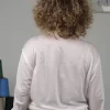 Camicia in canapa sbiancata posteriore donna