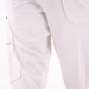 Pantalone cargo in canapa e cotone Supima® greggio tasca retro