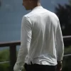 Bleached hemp korean shirt, rear man